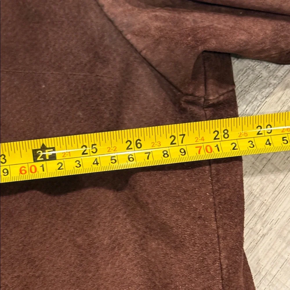 Vintage GUESS Men's Dark Brown Suede Shirt Jacket - Picture 14 of 16